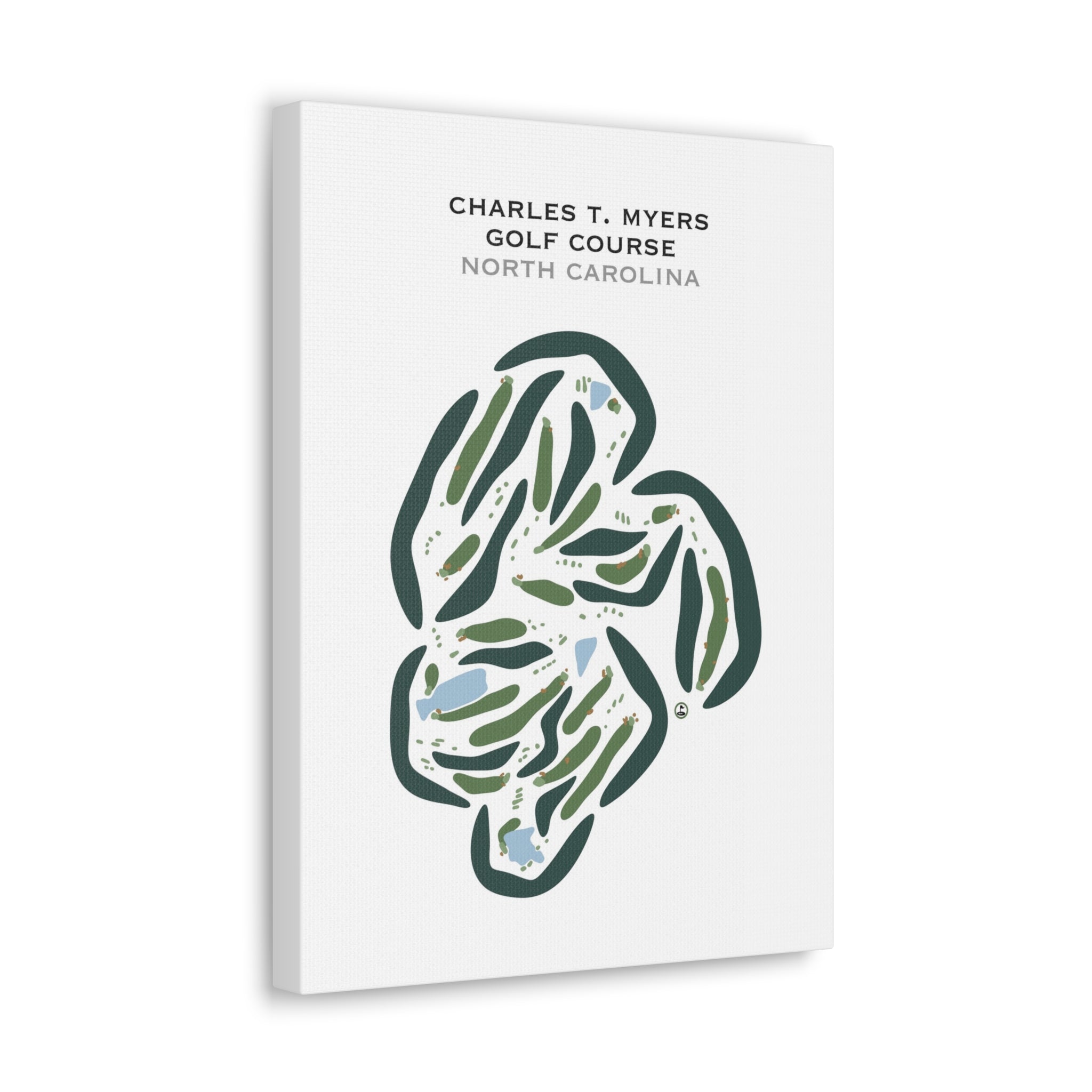 Charles T Myers Golf Course, North Carolina - Printed Golf Courses