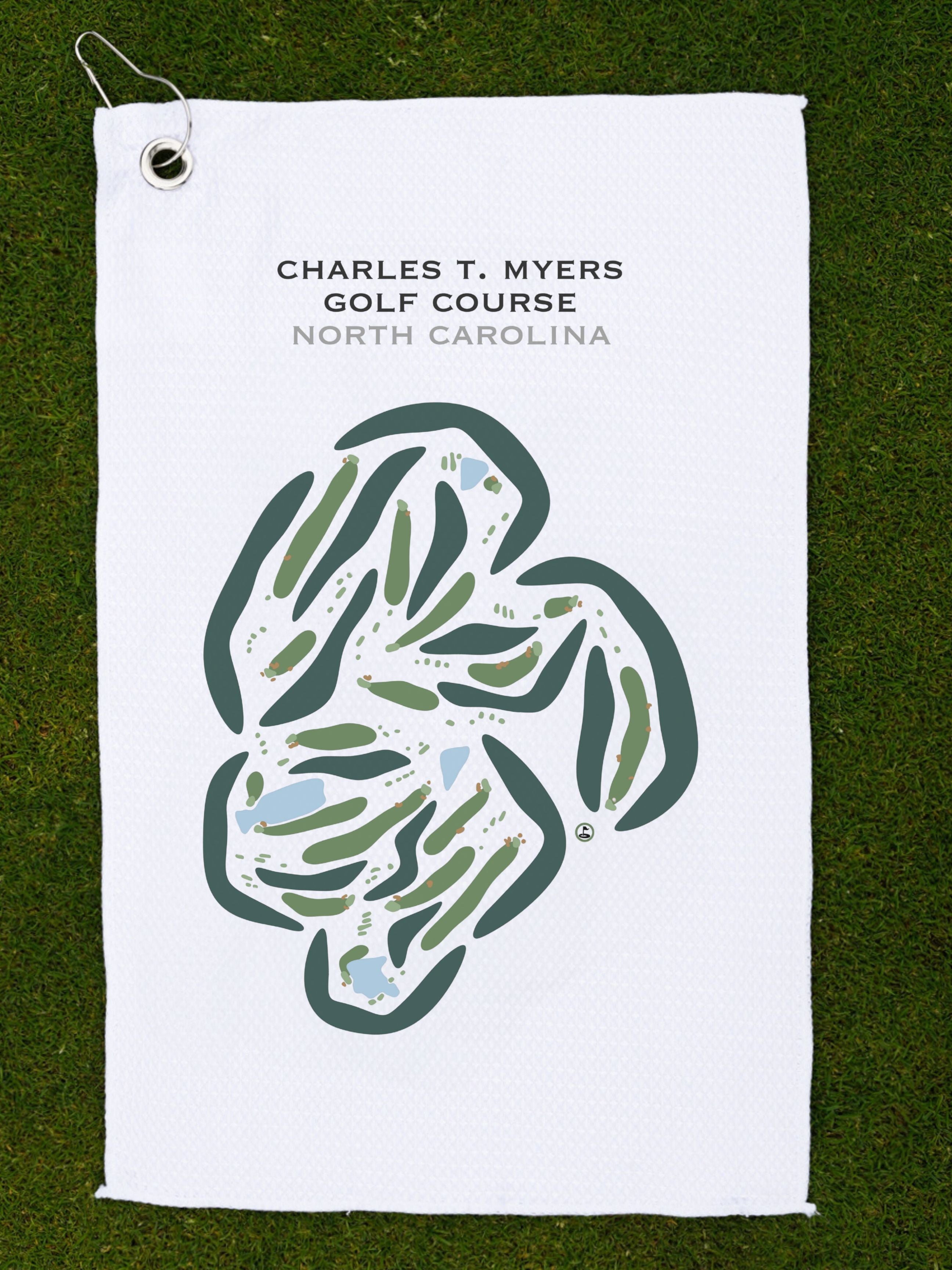 Charles T Myers Golf Course, North Carolina - Printed Golf Courses