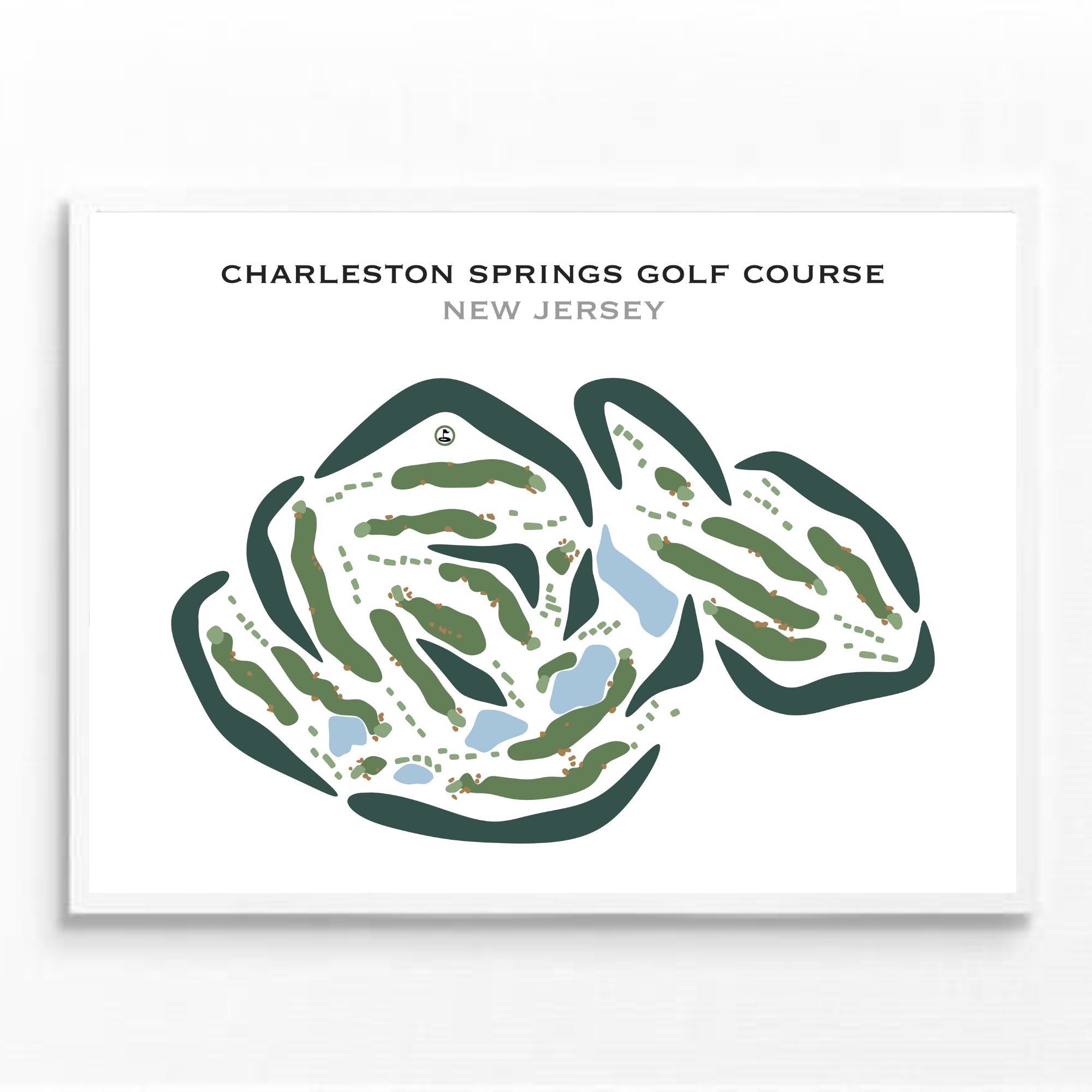 Charleston Springs Golf Course, New Jersey - Printed Golf Courses