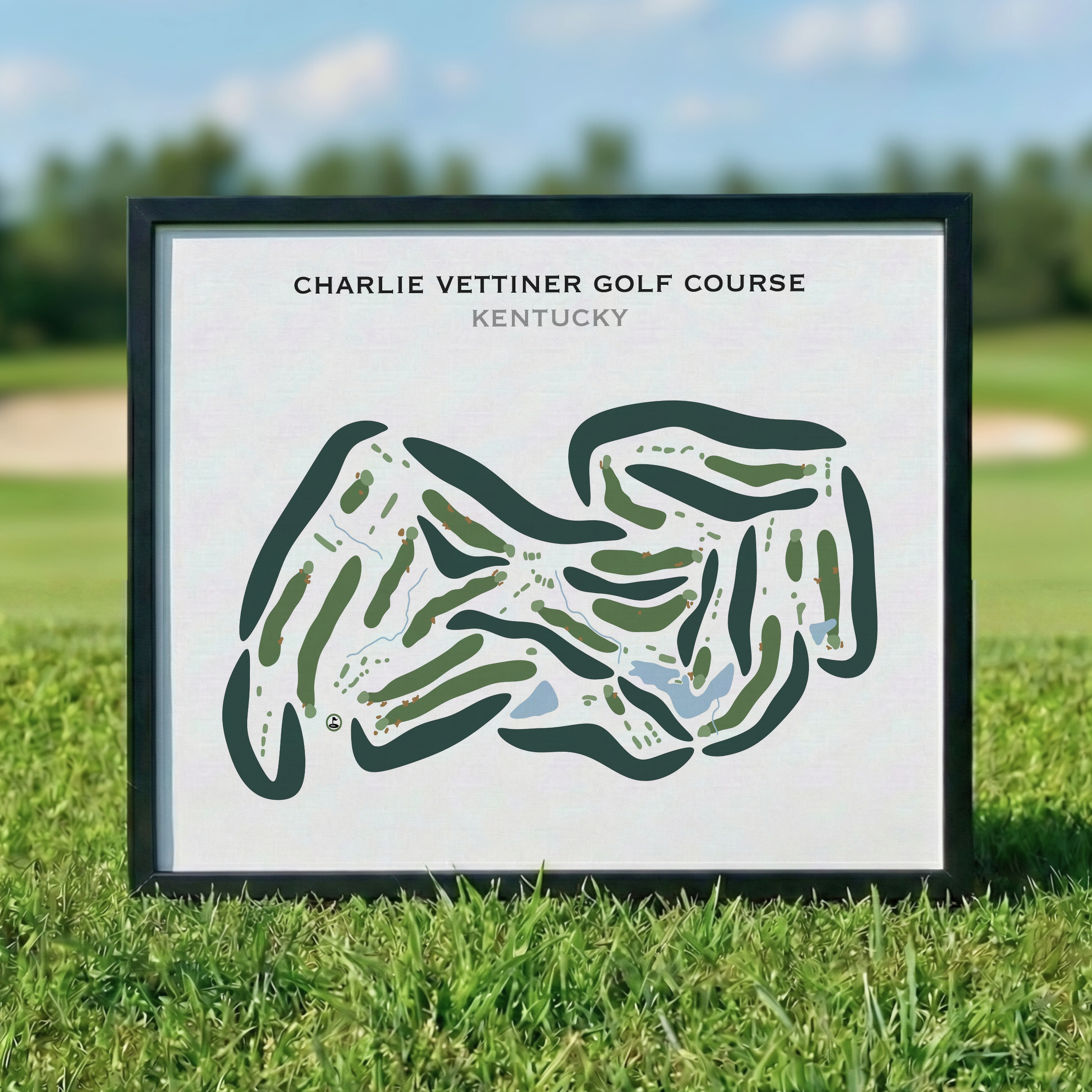Charlie Vettiner Golf Course, Kentucky - Printed Golf Courses