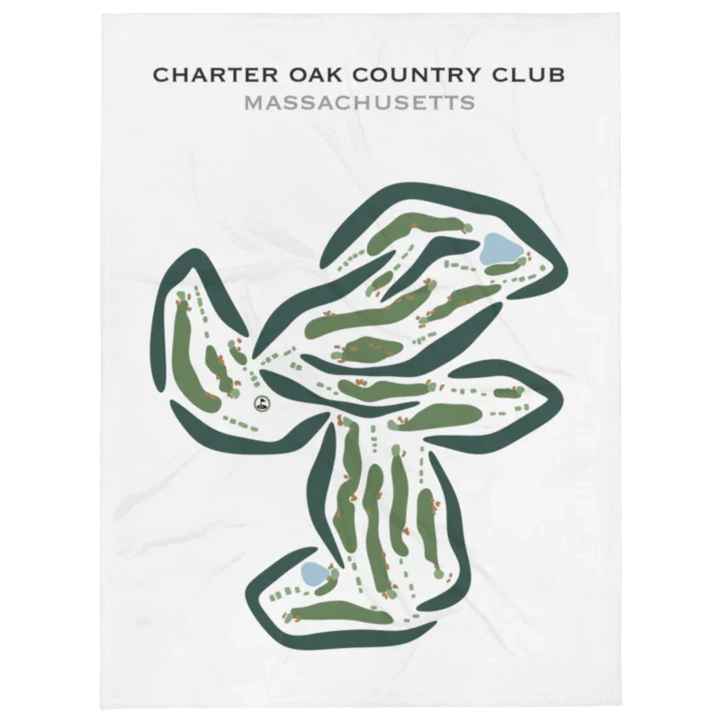 Charter Oak Country Club, Massachusetts - Printed Golf Courses