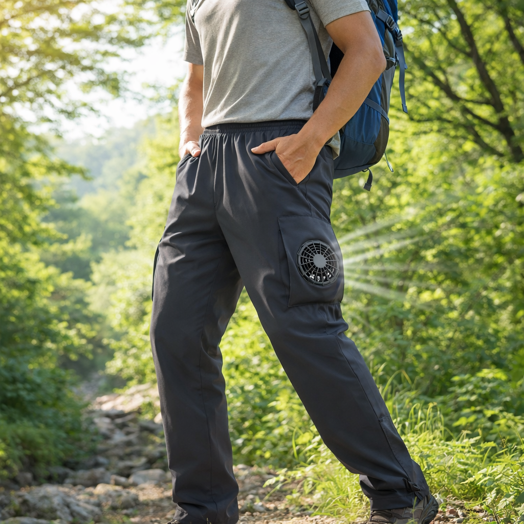 LITEGUEST Smart Air-Conditioned Fan Cooling Pants – USB Dual Fans