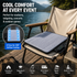 LITEGUEST Upgraded Cooling Seat Cushion with 8 Fans USB