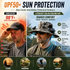 LITEGUEST Solar Cooling Hat with Dual Fans & UPF50+ Sun Protection