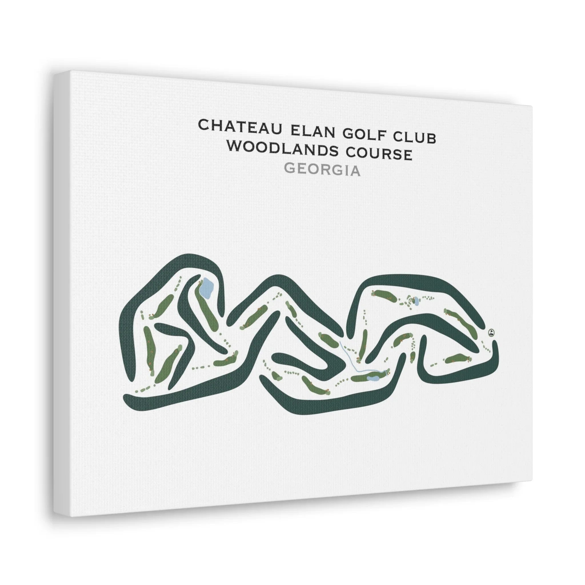The Chateau Elan Golf Club - Woodlands Course, Georgia - Printed Golf Courses