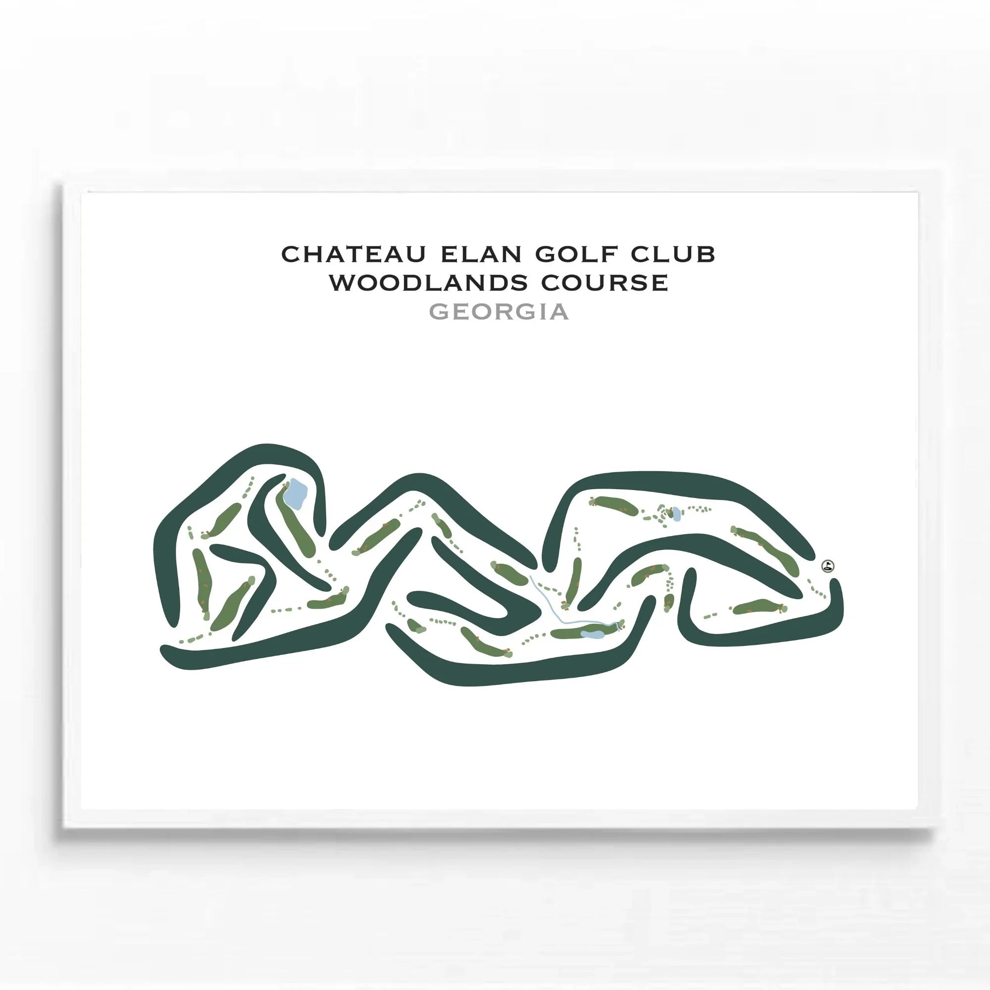 The Chateau Elan Golf Club - Woodlands Course, Georgia - Printed Golf Courses