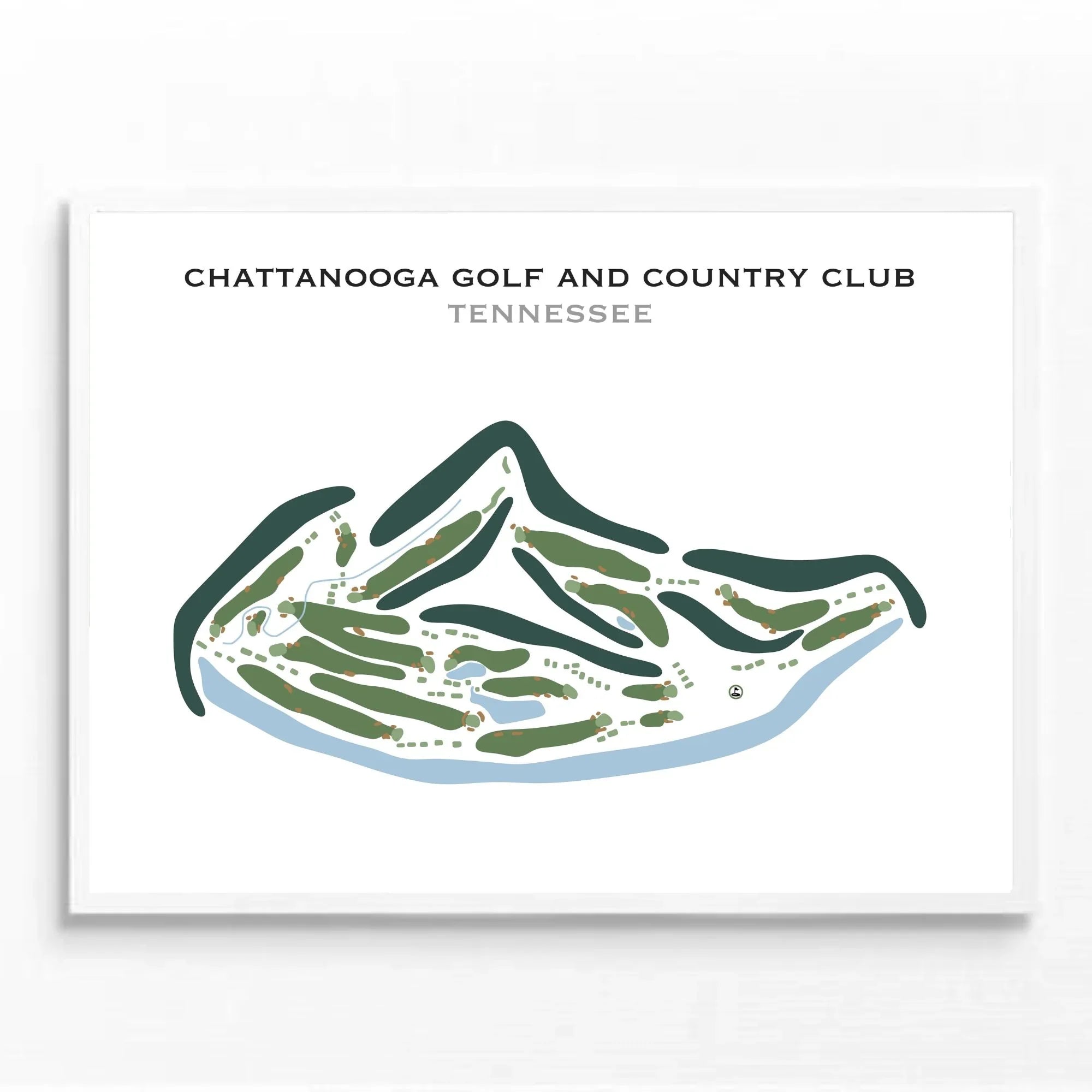 Chattanooga Golf and Country Club, Tennessee - Printed Golf Courses