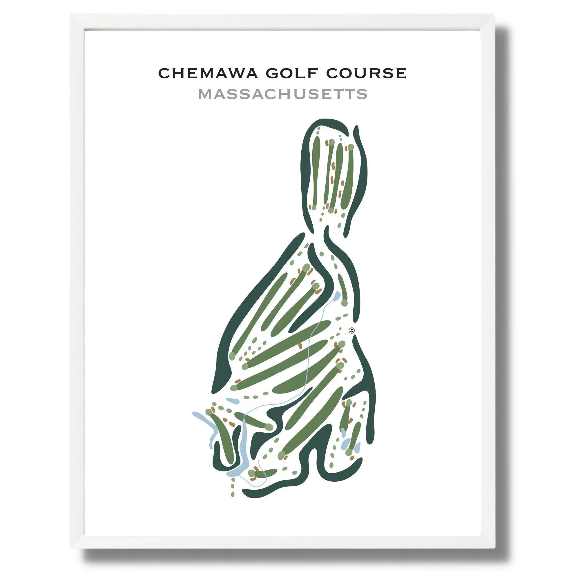 Chemawa Golf Course, Massachusetts - Printed Golf Courses