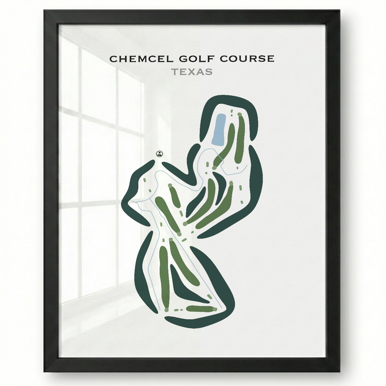 Chemcel Golf Course, Texas - Printed Golf Courses
