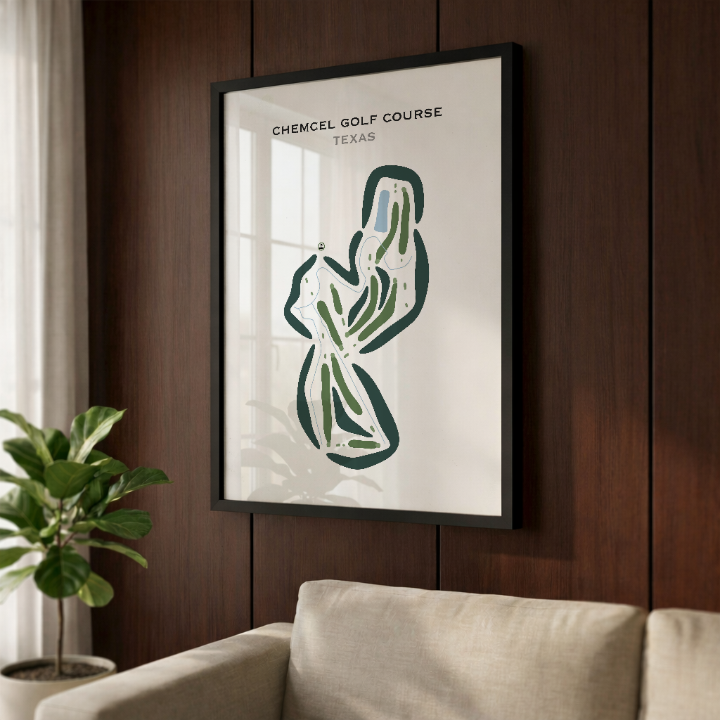 Chemcel Golf Course, Texas - Printed Golf Courses
