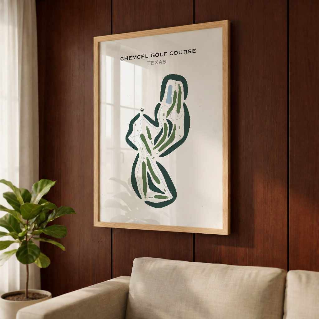 Chemcel Golf Course, Texas - Printed Golf Courses