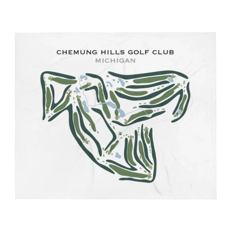 Chemung Hills Golf Club, Michigan - Printed Golf Courses