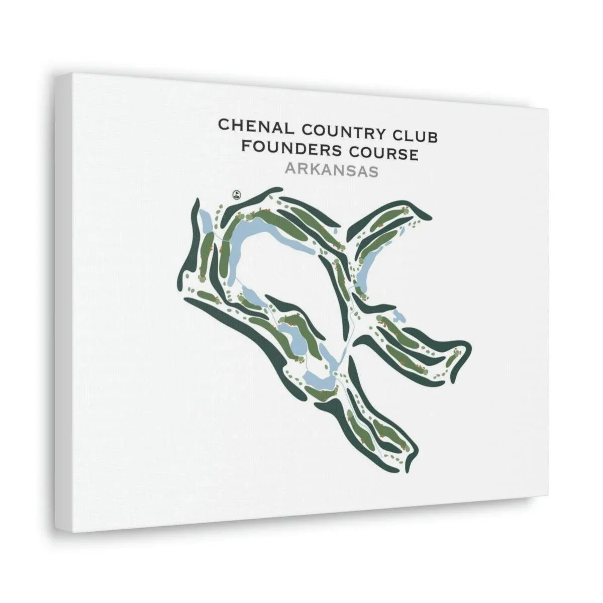 Chenal Country Club Founders Course, Arkansas - Printed Golf Courses