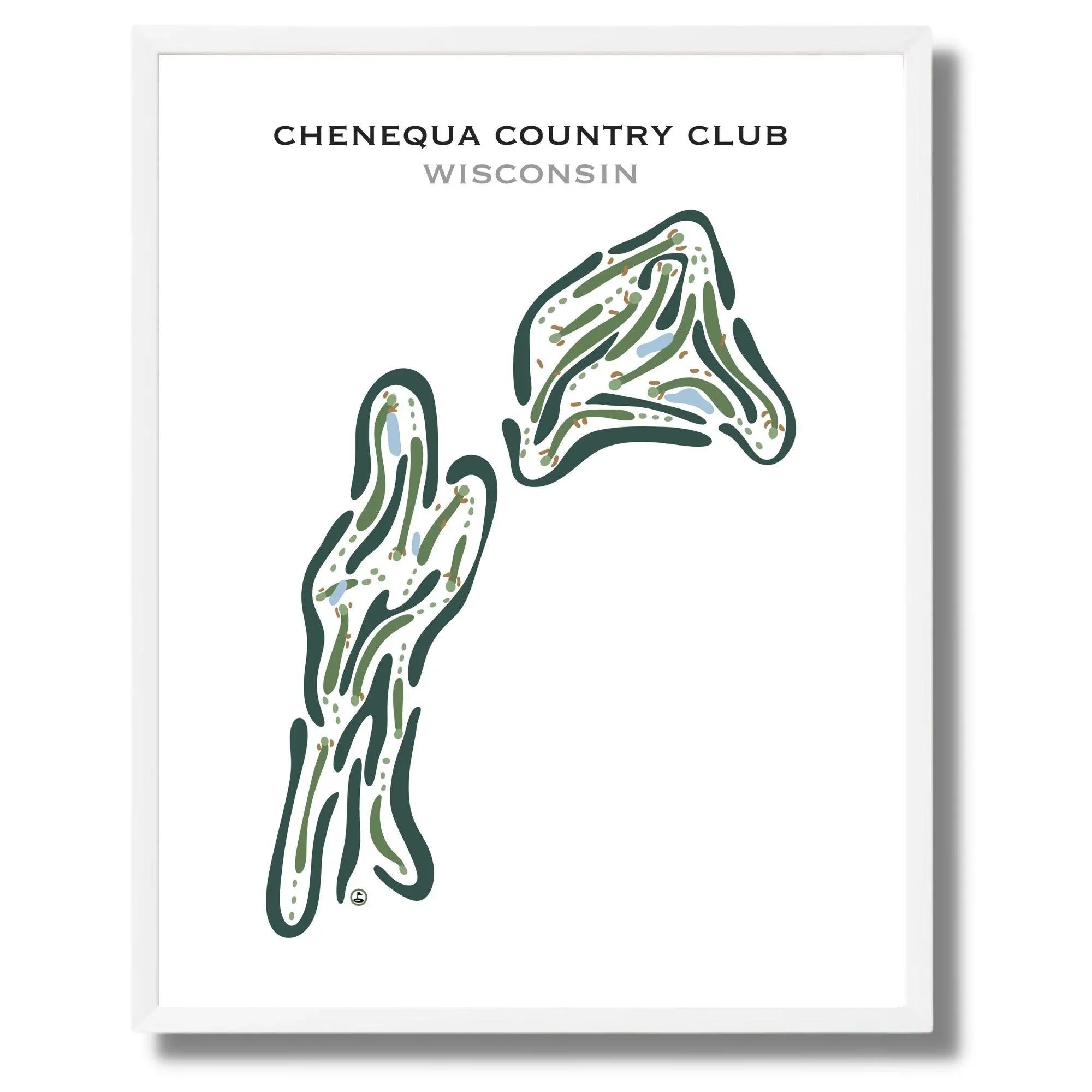 Chenequa Country Club, Wisconsin - Printed Golf Courses