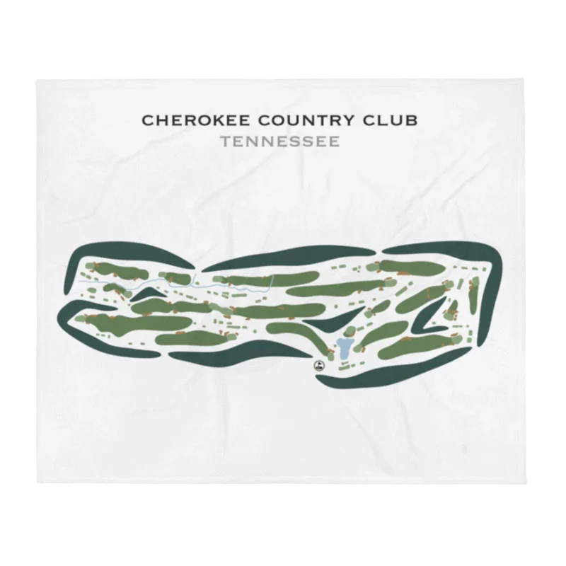 Cherokee Country Club, Tennessee - Printed Golf Course
