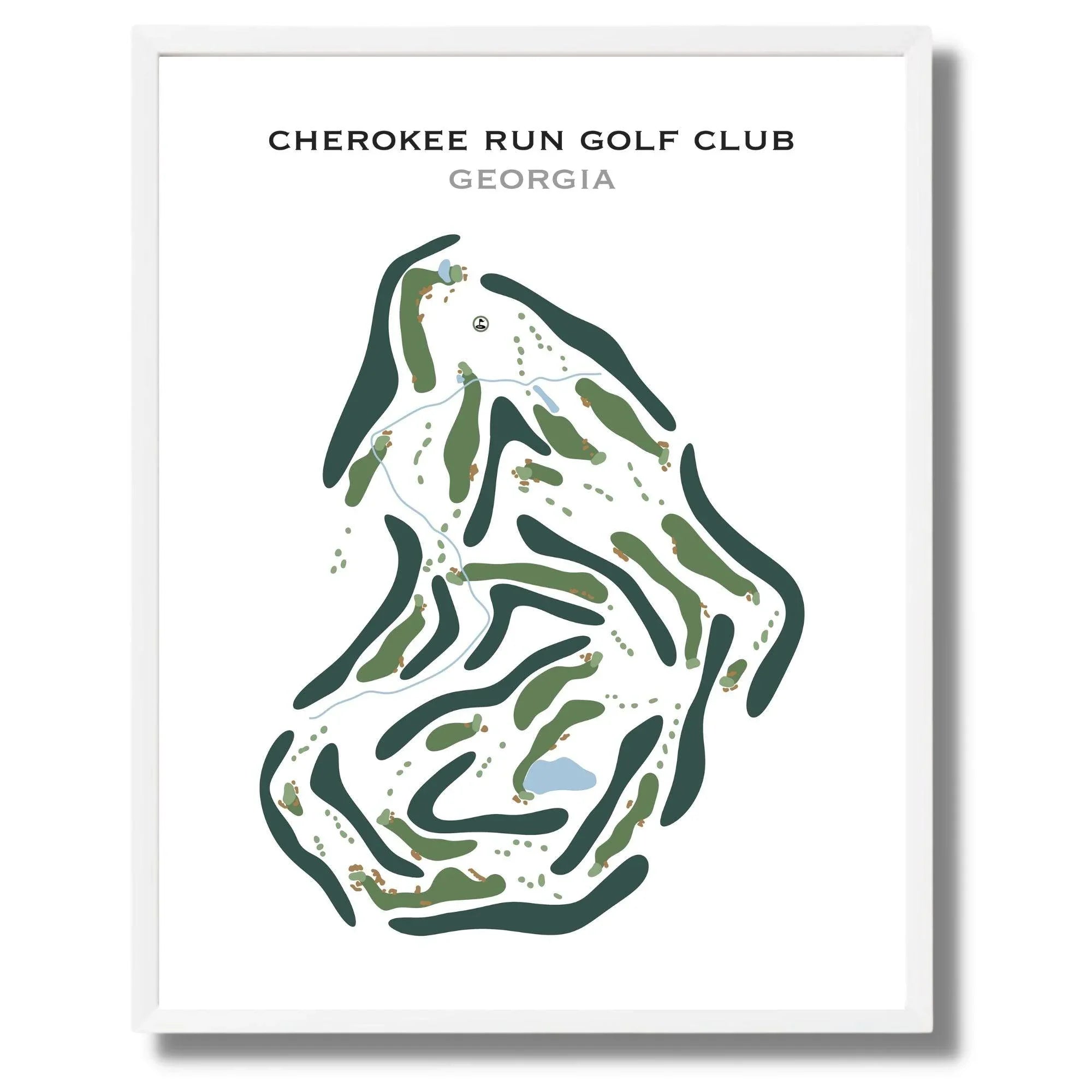 Cherokee Run Golf Club, Georgia - Printed Golf Course