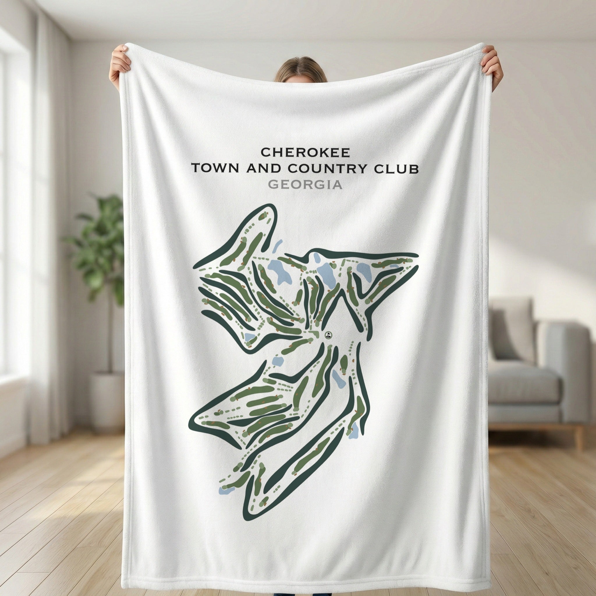 Cherokee Town & Country Club, Georgia - Printed Golf Courses