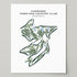 Cherokee Town & Country Club, Georgia - Printed Golf Courses