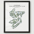 Cherokee Town & Country Club, Georgia - Printed Golf Courses