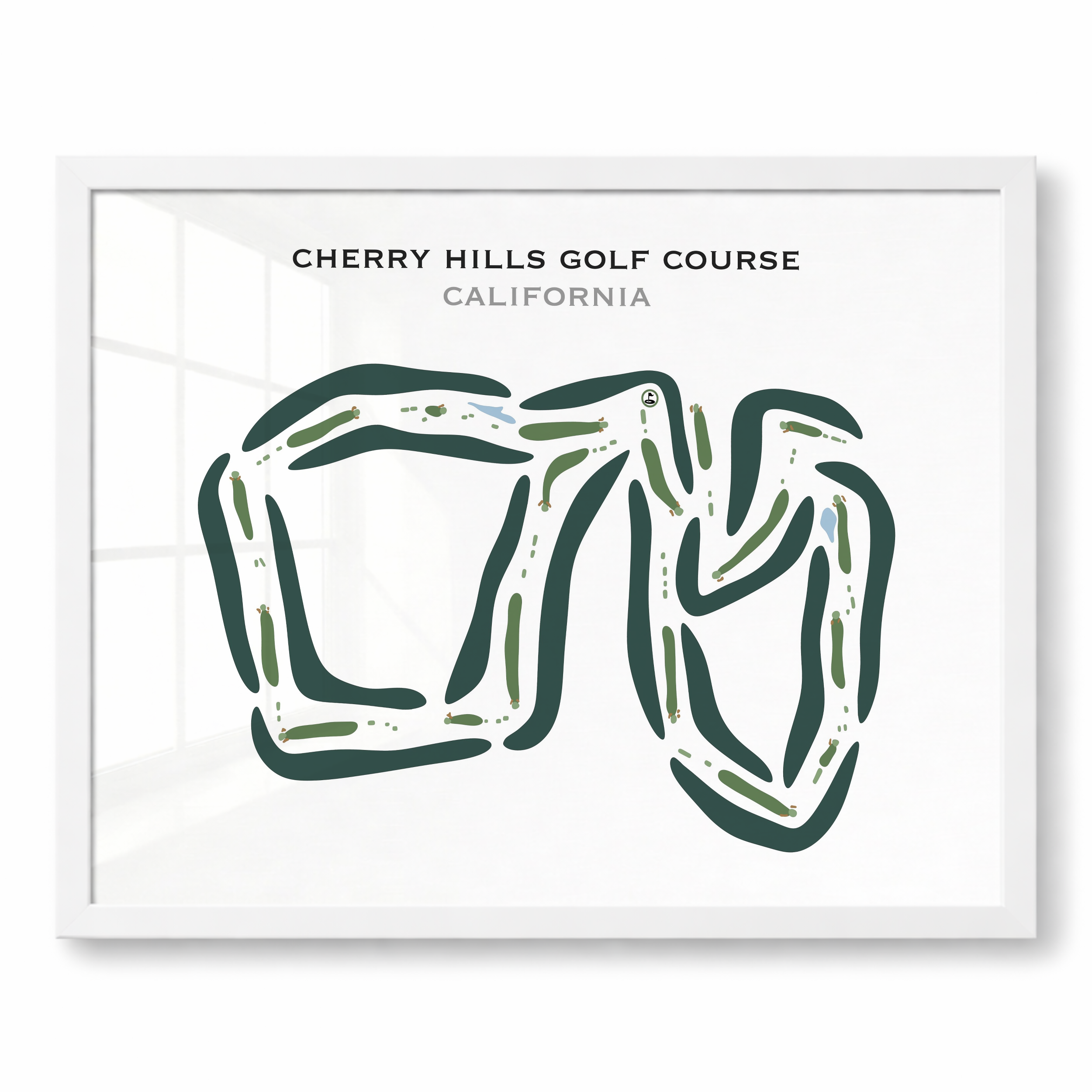 Cherry Hills Golf Course, California - Printed Golf Courses