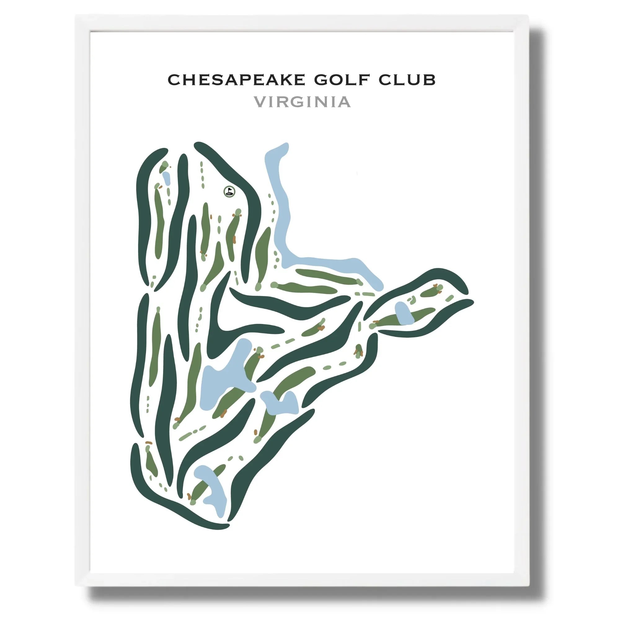 Chesapeake Golf Club, Virginia - Printed Golf Courses