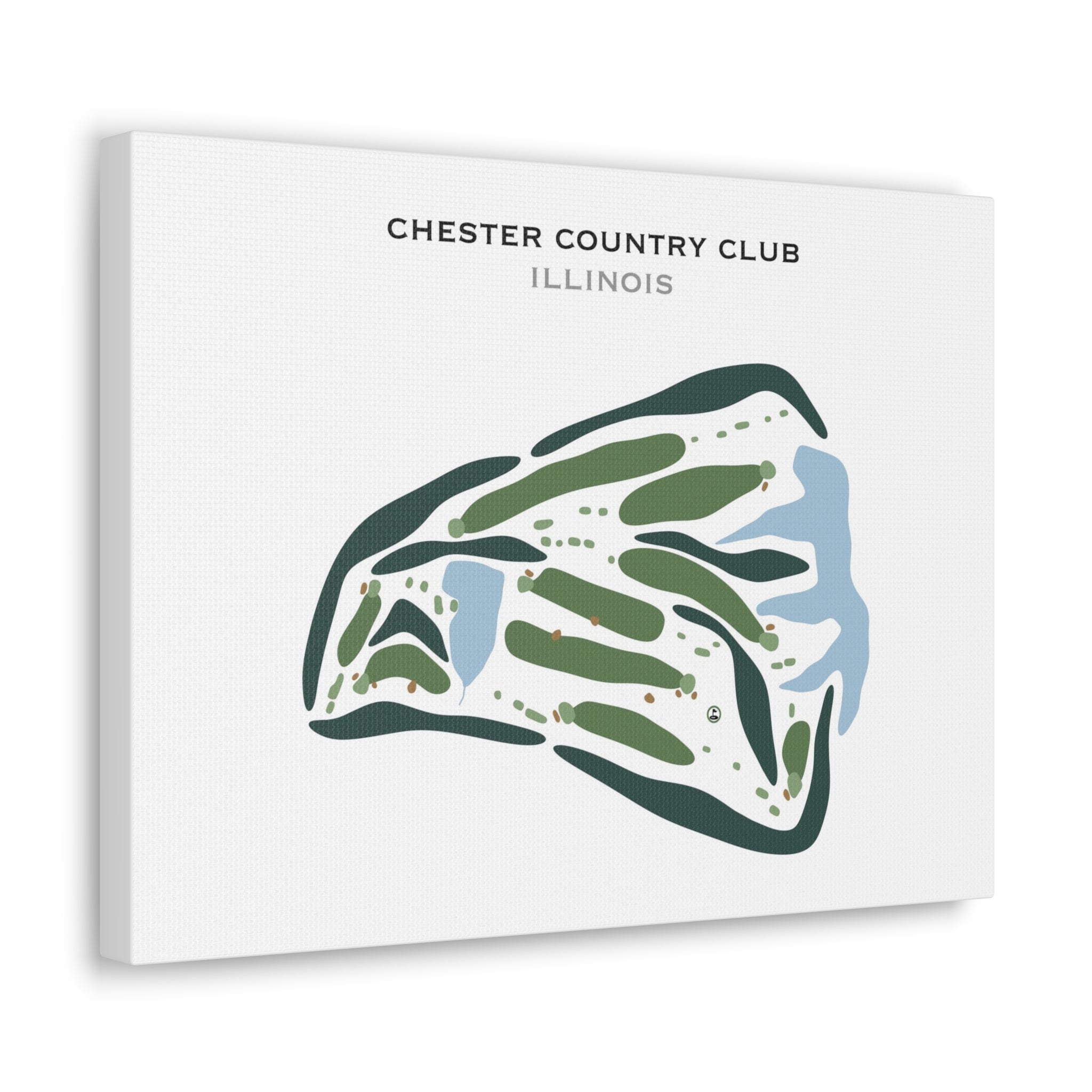 Chester Country Club, Illinois - Printed Golf Courses