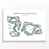 Chestnut Hills Golf Club, Indiana - Printed Golf Courses