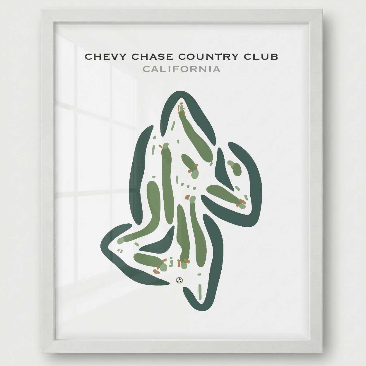 Chevy Chase Country Club, California - Printed Golf Courses