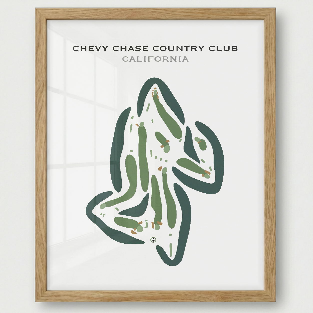 Chevy Chase Country Club, California - Printed Golf Courses