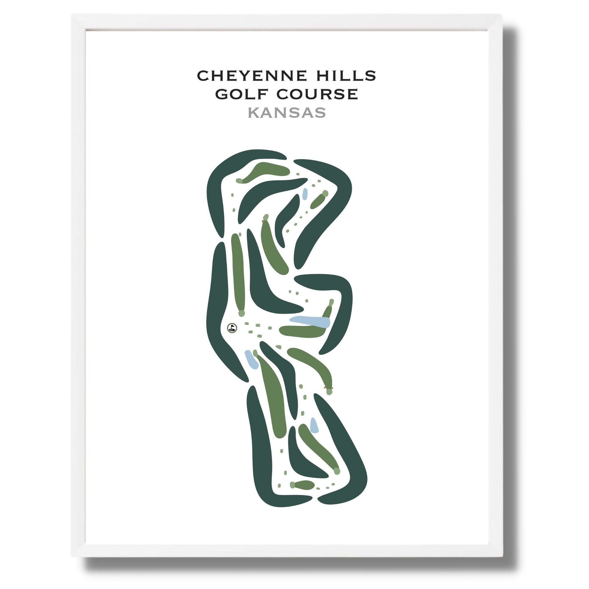 Cheyenne Hills Golf Course, Kansas - Printed Golf Courses