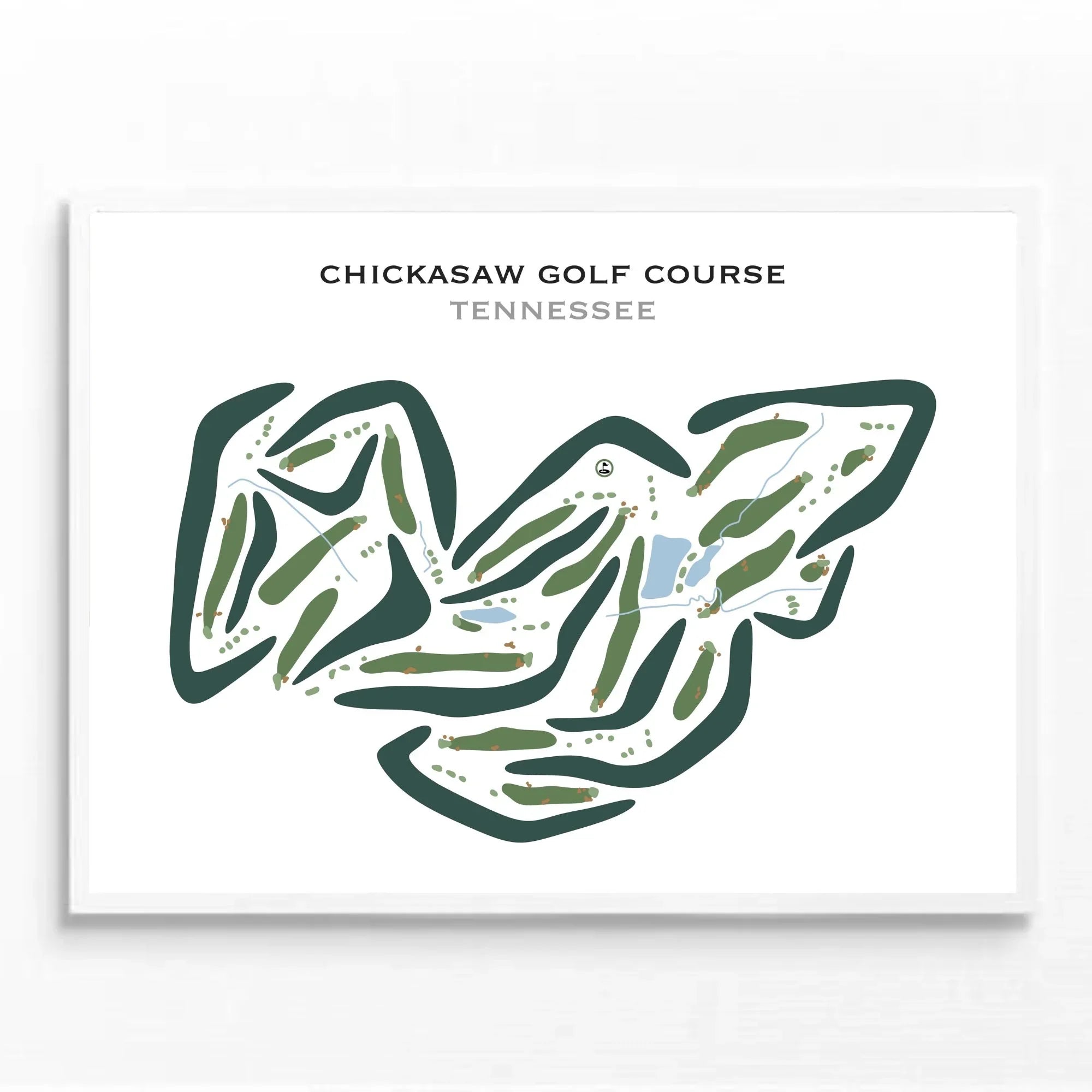 Chickasaw Golf Course, Tennessee - Printed Golf Courses