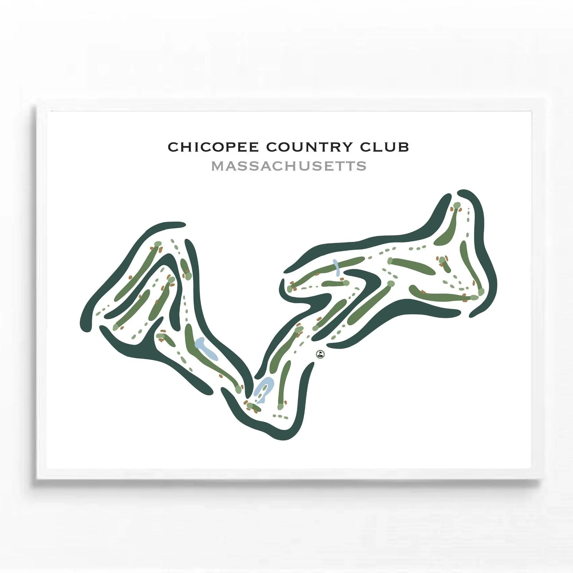 Chicopee Country Club, Massachusetts - Printed Golf Courses