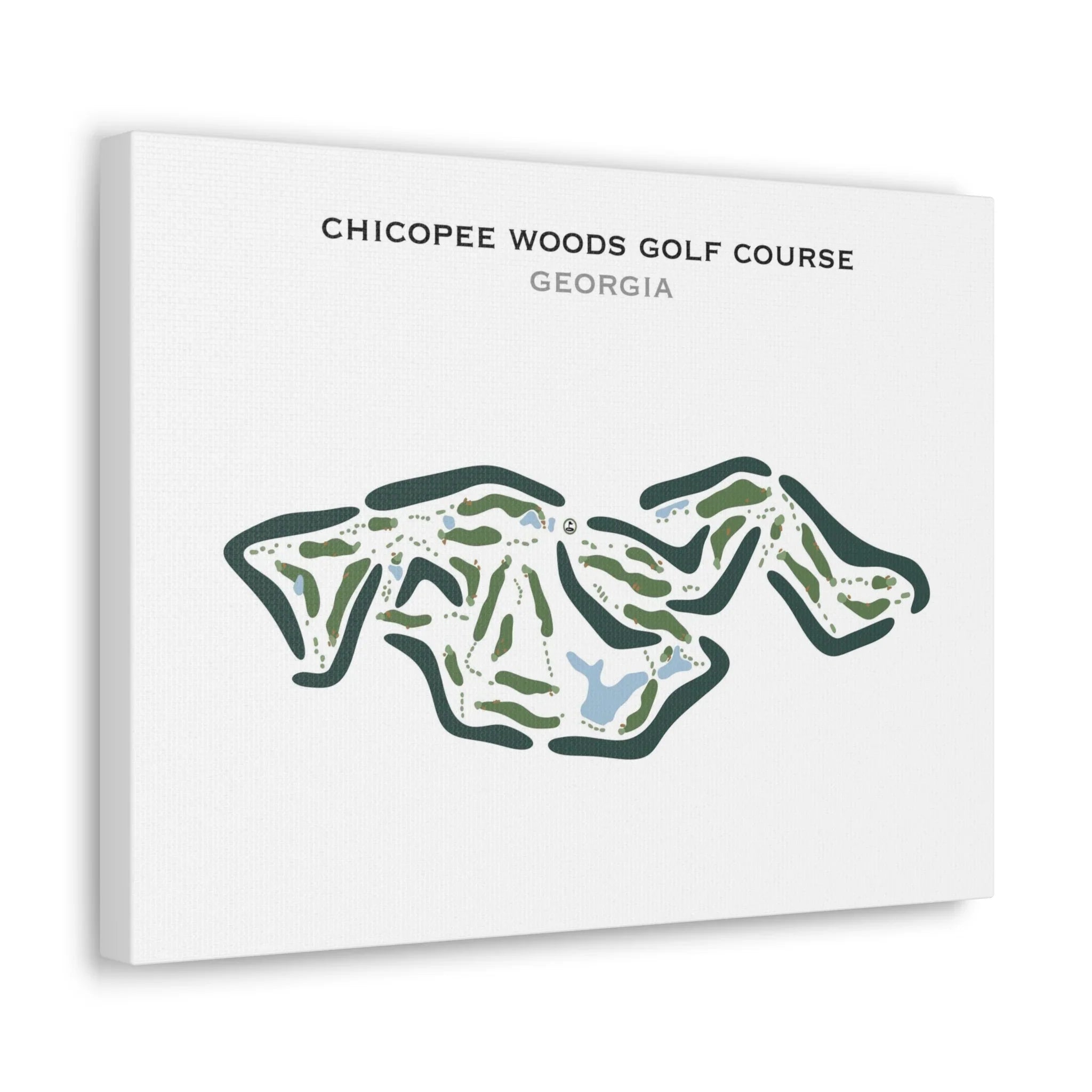 Chicopee Woods Golf Course, Georgia - Printed Golf Courses