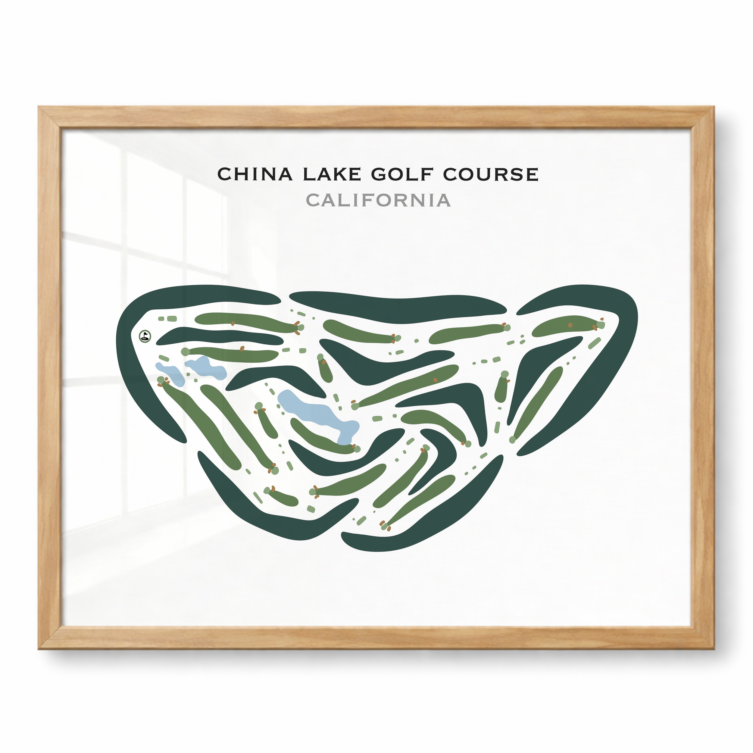 China Lake Golf Course, California - Printed Golf Courses