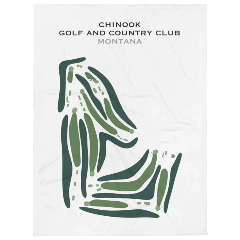 Chinook Golf & Country Club, Montana - Printed Golf Course