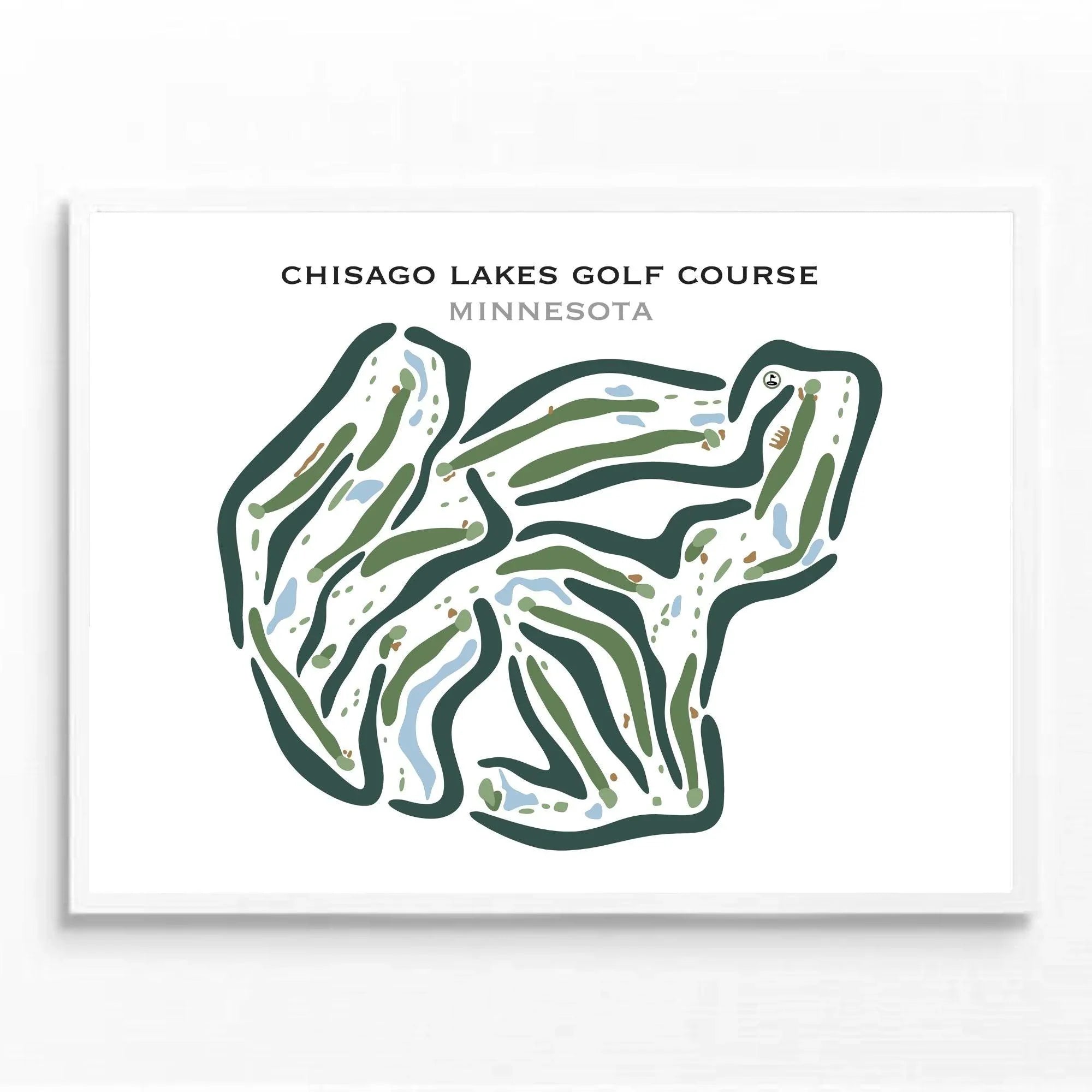 Chisago Lakes Golf Course, Minnesota - Printed Golf Courses