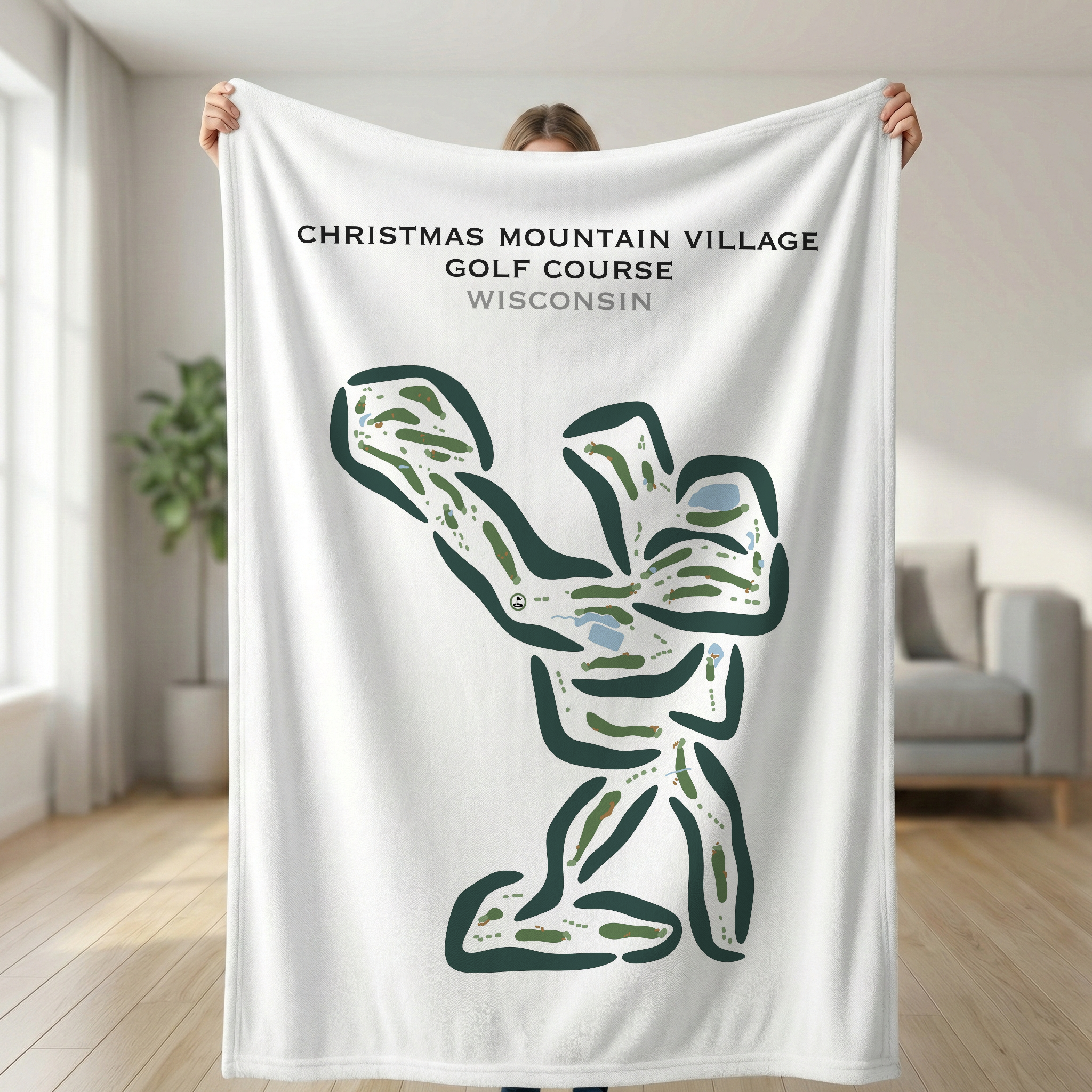 Christmas Mountain Village Golf Course, Wisconsin - Printed Golf Courses