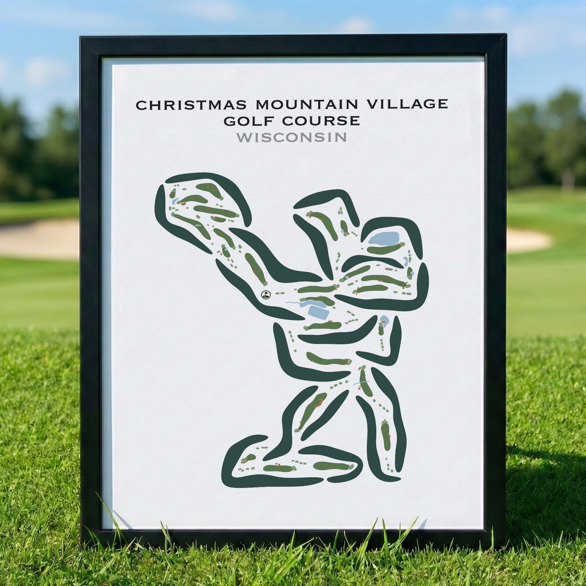 Christmas Mountain Village Golf Course, Wisconsin - Printed Golf Courses