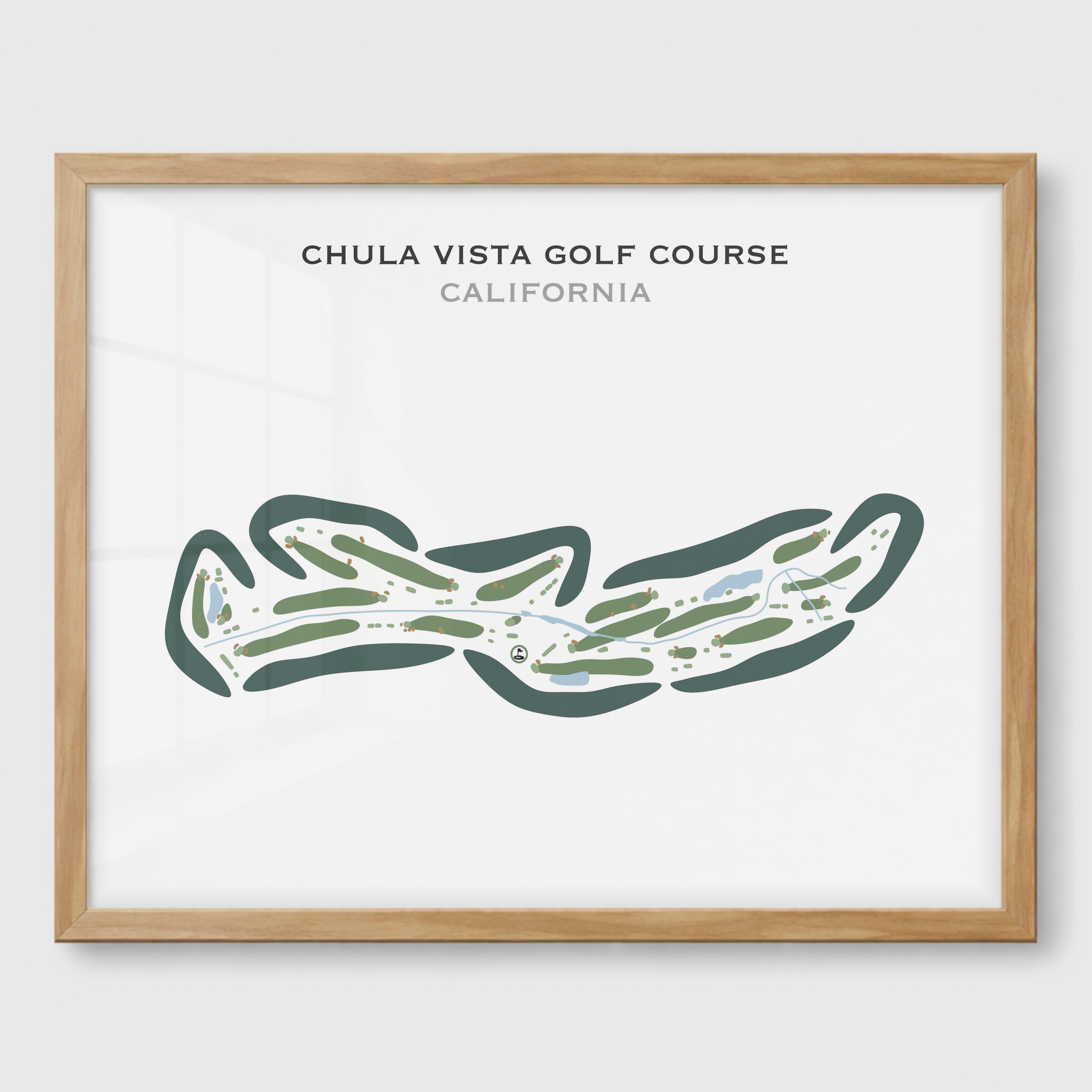 Chula Vista Golf Course, California - Printed Golf Courses