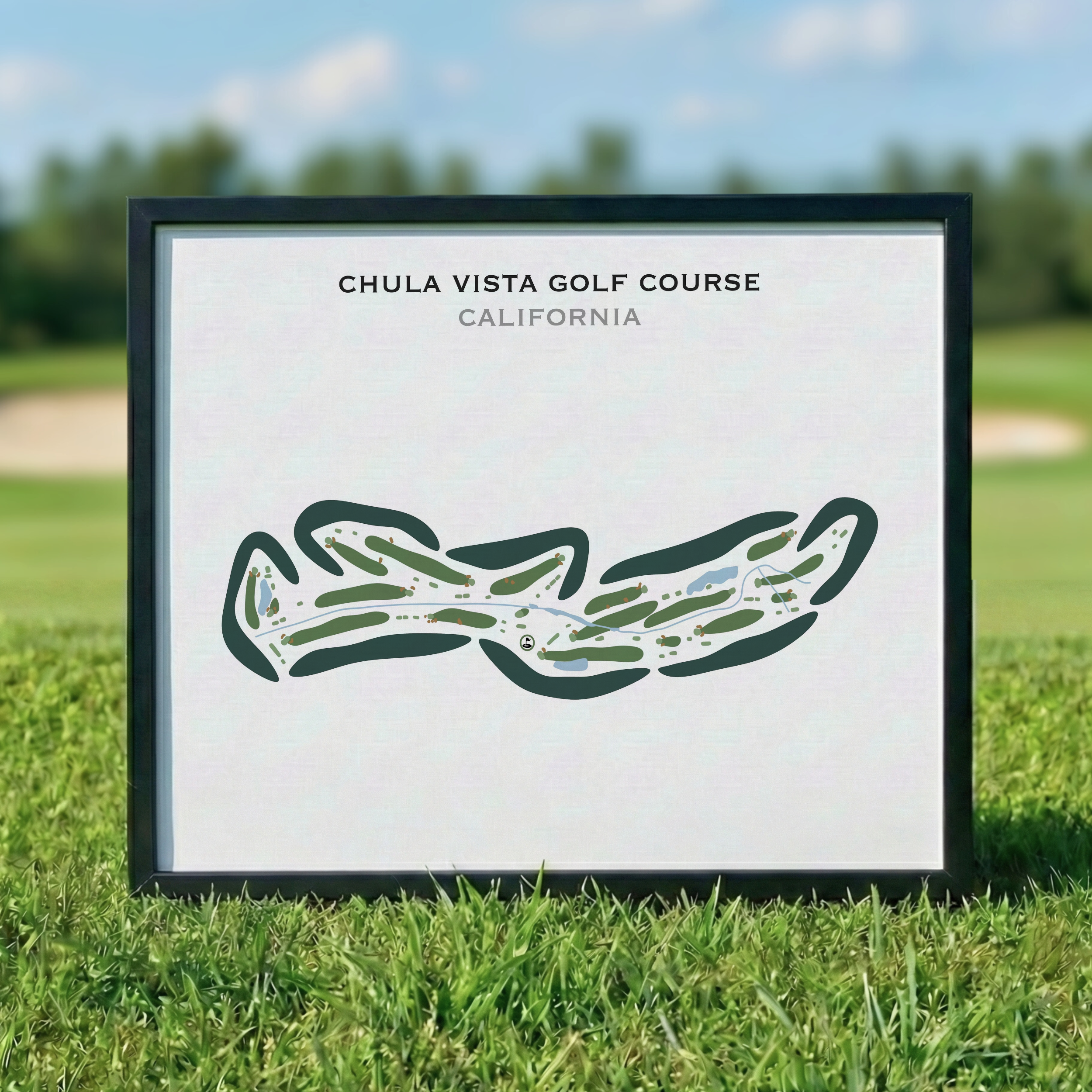 Chula Vista Golf Course, California - Printed Golf Courses