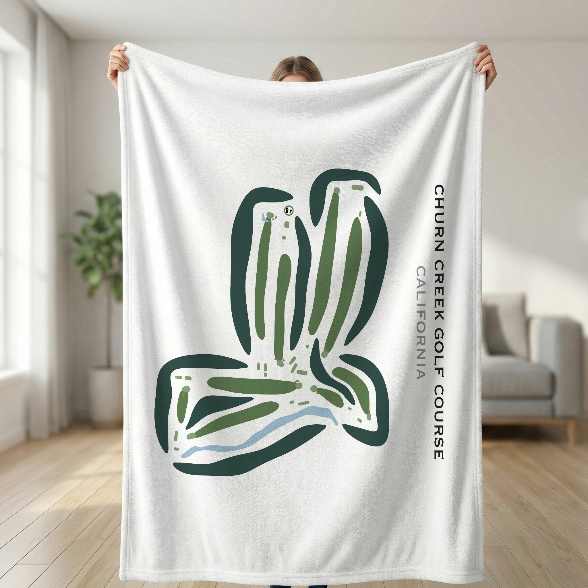 Churn Creek Golf Course, California - Printed Golf Courses