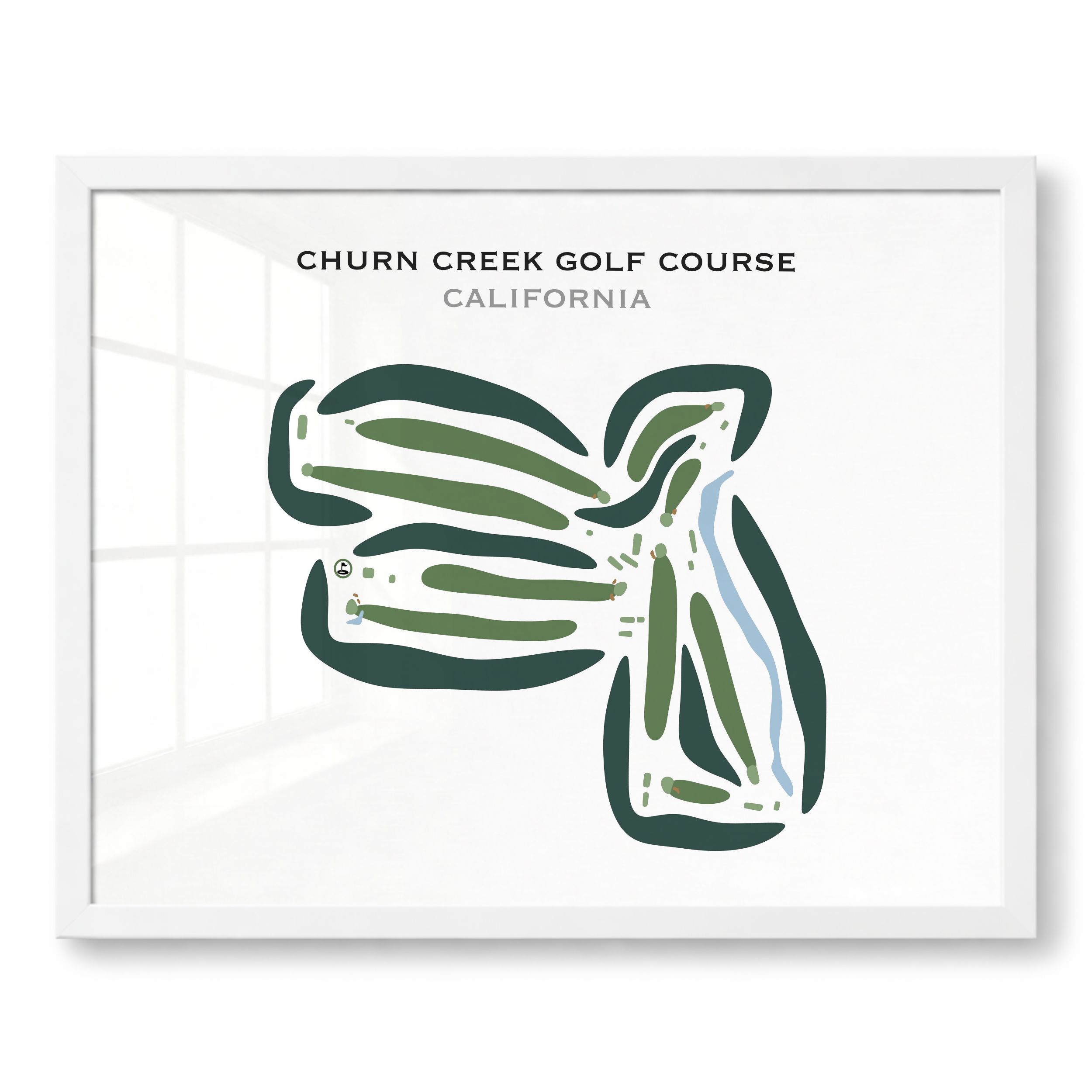 Churn Creek Golf Course, California - Printed Golf Courses