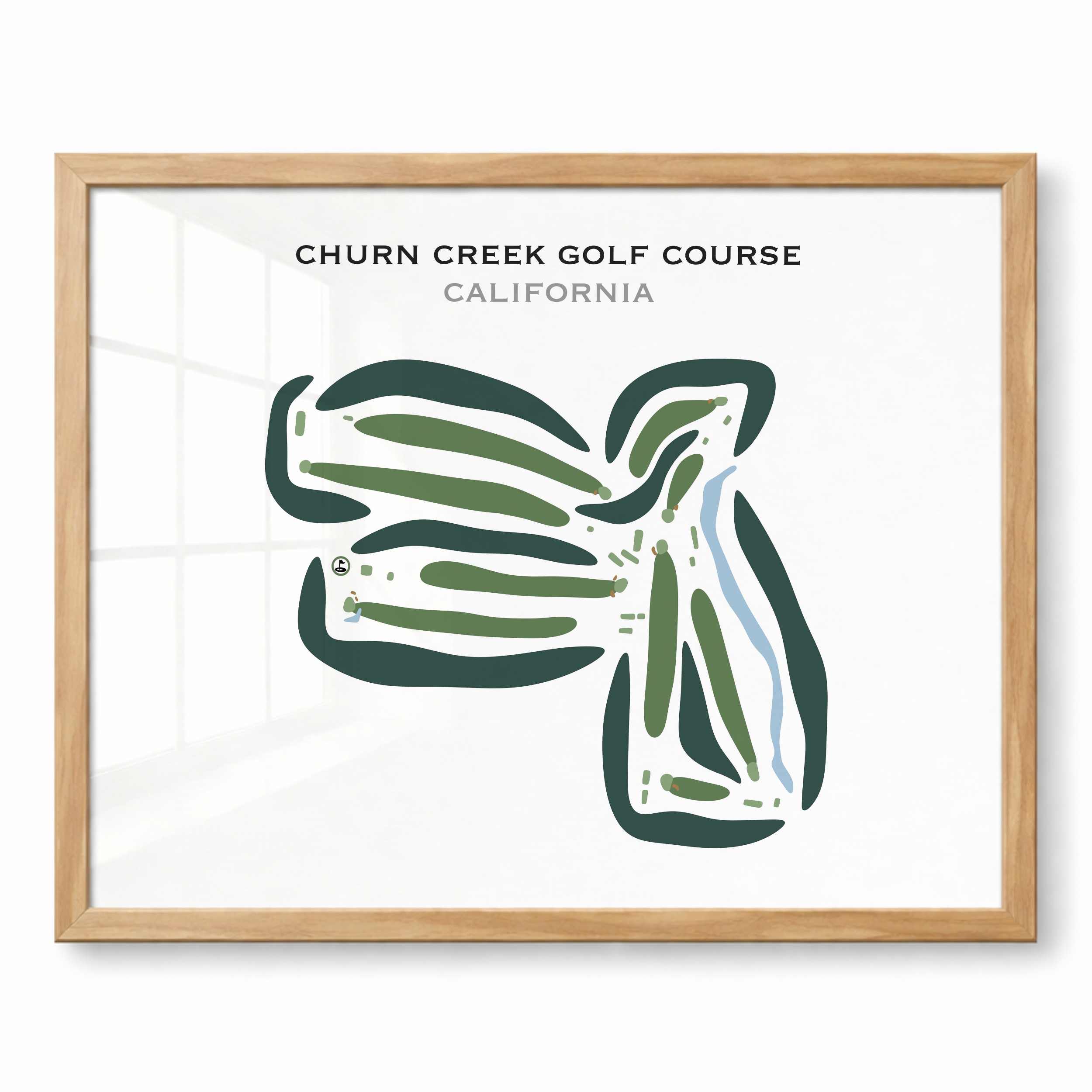 Churn Creek Golf Course, California - Printed Golf Courses