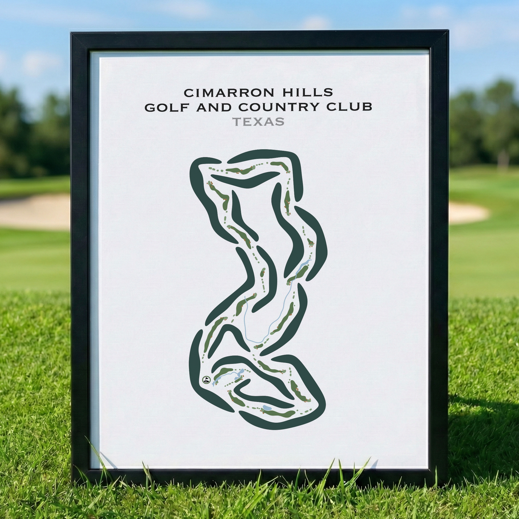 Cimarron Hills Golf & Country Club, Texas - Printed Golf Courses