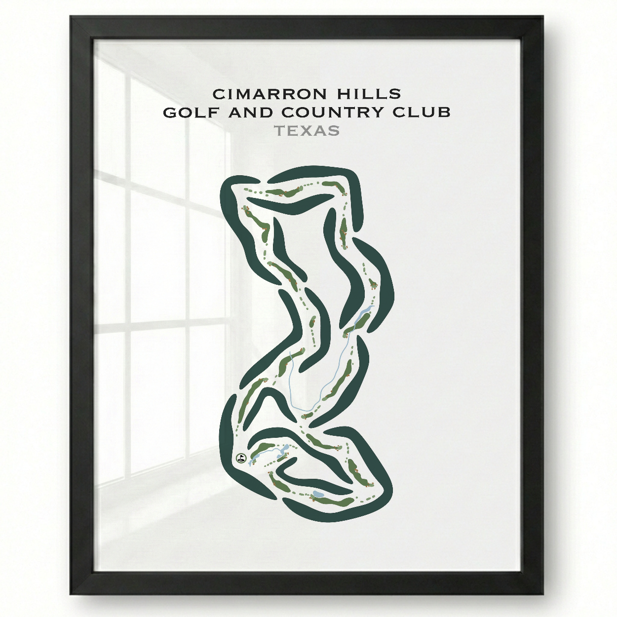 Cimarron Hills Golf & Country Club, Texas - Printed Golf Courses