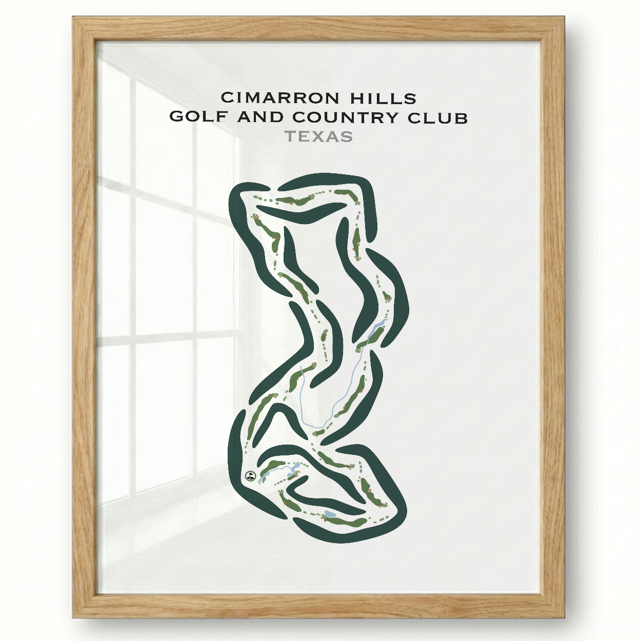 Cimarron Hills Golf & Country Club, Texas - Printed Golf Courses