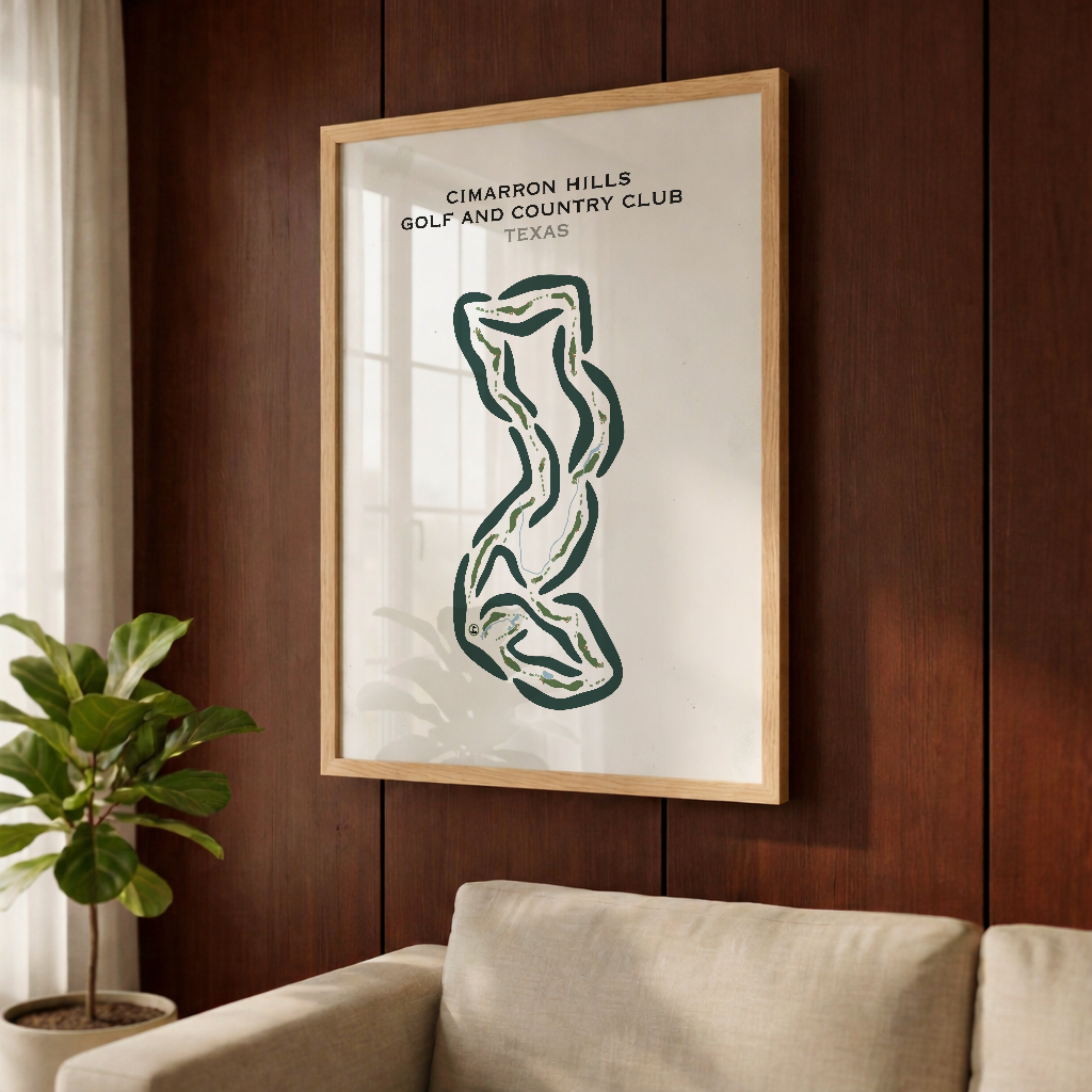 Cimarron Hills Golf & Country Club, Texas - Printed Golf Courses