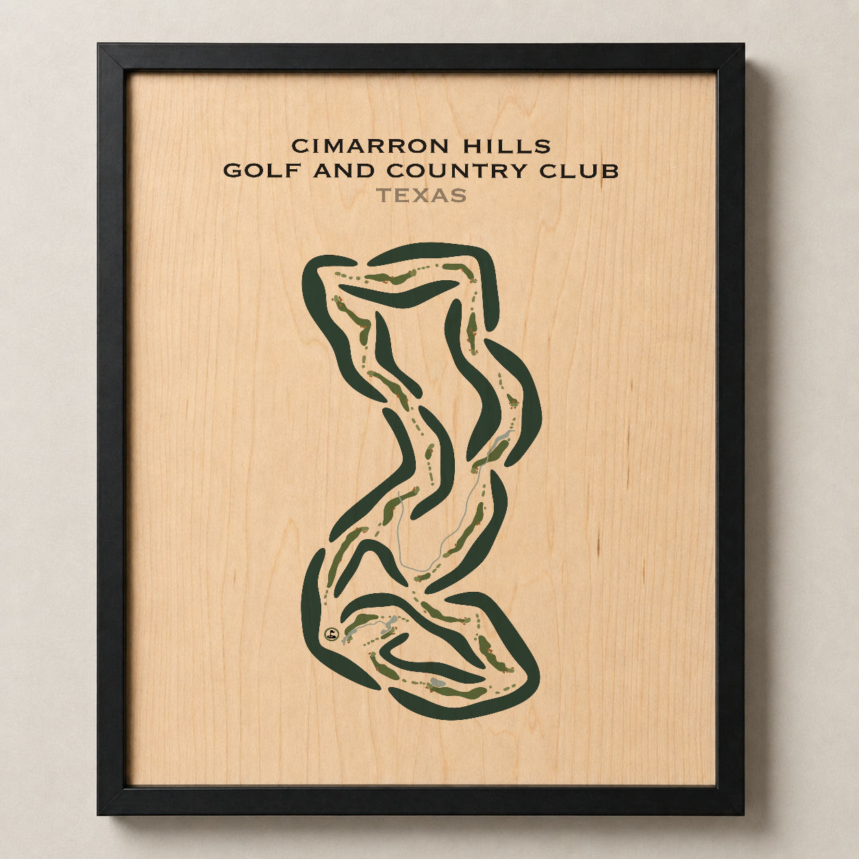 Cimarron Hills Golf & Country Club, Texas - Printed Golf Courses