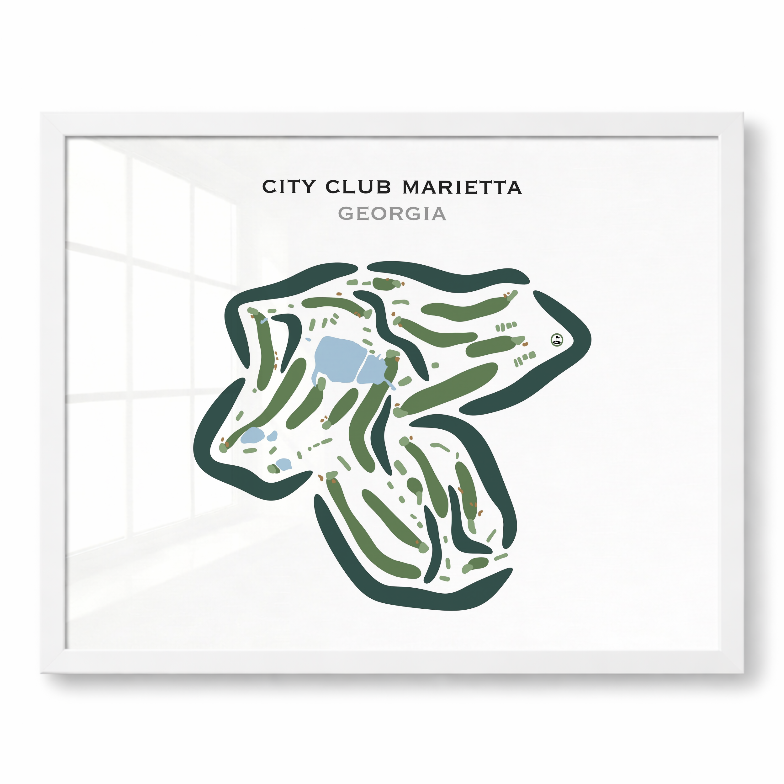City Club Marietta, Georgia - Printed Golf Courses