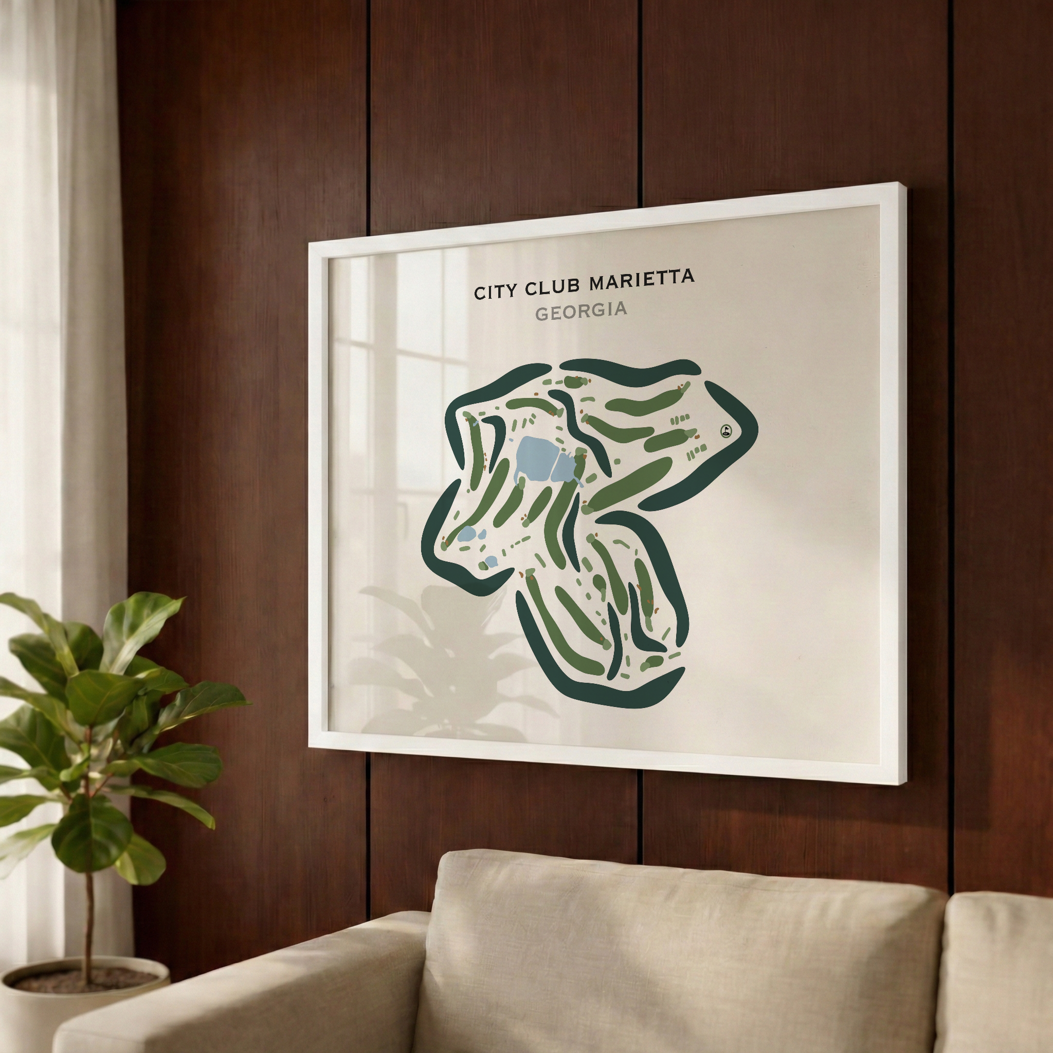 City Club Marietta, Georgia - Printed Golf Courses